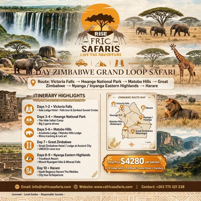 10-Day Zimbabwe Grand Loop Safaris safari tour